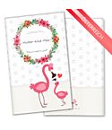 Mutter-Kind-Pass Hülle Mommy Love Daisy (Flamingo, ohne Personalisierung)